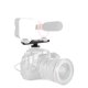 thumbnail image 5 of Soporte de montaje de zapata, barra de extensión de zapata dual, adaptador de placa de montaje de aluminio, zapata de extensión dual para luz de video LED, pantallas, 5 of 5