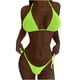 thumbnail image 1 of Cómodo Bikini sin espalda de color sólido para mujer Traje de baño de dos piezas Traje de baño Conjunto de ropa de playa OAVQHLG3B Store  lin121212, 1 of 4