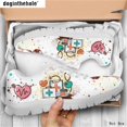 thumbnail image 1 of Doginthehole Hospital Heart Pattern - Zapatos planos para mujer, zapatillas de malla para correr, calzado de moda para mujer, para correr, gimnasio, suaves, 1 of 6