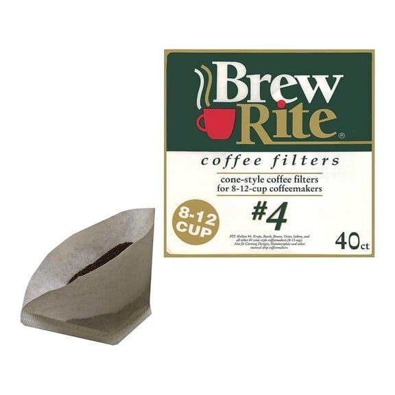 Brew Rite White Paper Filters 40/Pack (ROC46041) 421000
