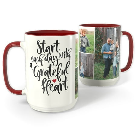 Logo Photo Mug - Red Photo Mug 15 oz
