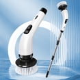 thumbnail image 2 of Electric Spin Scrubber with 7 Heads - 45” Extendable Pole, 2 Speeds, IPX7 Waterproof & USB-C Fast Charge for Tile, Grout & Car, 2 of 5