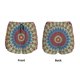 thumbnail image 3 of Balery Round Mandala Pantalones cortos deportivos para mujer con forro y dos bolsillos, elásticos, para entrenamiento, gimnasio, yoga-X-Large, 3 of 7