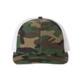 thumbnail image 1 of Richardson Printed Trucker Cap, Adjustable, Army Camo-White, 1 of 2