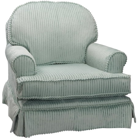 Newco - Rounded-Back Chenille Glider, Ivory
