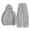 Grey, variant on GiLiling Girls Pullover Hoodie with Kangaroo Pocket and Wide Leg Pants Set, Kids 2 Piece Fall Winter Sweatsuit Outfits (White, 7-8 Years)