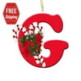 thumbnail image 5 of Holloyiver Christmas Tree Decoration Pendant, Personalized Christmas 26 Initial Letter Ornaments, Red Ornaments for Christmas Tree Indoor Christmas Decorations Christmas Xmas Gifts for Kids, 5 of 8