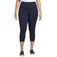 Terra & Sky Women's Plus Size Capri Leggings, 2Pack