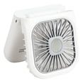 thumbnail image 2 of Mini ventilador portátil recargable por USB con banco de energía, ventilador de bolsillo, ventilador ajustable para escritorio, refrigerador de aire para el hogar, oficina, viajes al aire libre (azul) JM, 2 of 5