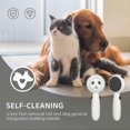 thumbnail image 3 of high quality Cat Brush for Shedding and Grooming, Self-Cleaning Slicker Brush for Cats Dogs, Pet Grooming Brush, Cat Hair Remover, 3 of 5