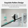 thumbnail image 5 of LiviNest Frameless Double Sliding Shower Door: 68-72 Inch Adjustable Width 10mm Tempered Glass - Soft Close Waterproof Design for Hotel Bathroom Upgrade & Commercial Installation, 5 of 6
