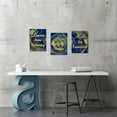 thumbnail image 3 of 3 Piece Blue and Gold Canvas Decor Motivational Quotes Wall Art Life Inspirational Positive Sign Saying Poster Painting Artwork Framed for Home Living Room Bedroom Decorations Framed, 3 of 6