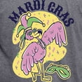 thumbnail image 3 of CafePress - Mardi Gras Flamingo T Shirt - Mens Tri-blend T-Shirt, 3 of 4