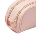 thumbnail image 3 of Bolsa de maquilje Accesorios de tocador Portátil de cuero Bolsa de cosméticos impermeable Bolsa para viajes de negocios Mujer Rosado Macarena Estuche de maquillaje, 3 of 8