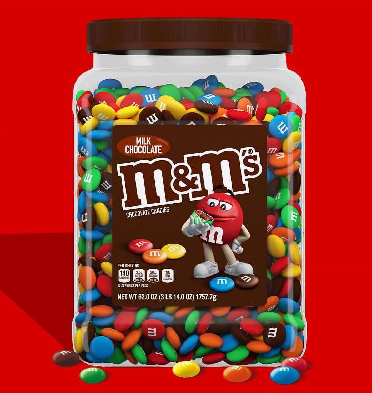 M&M'S Limited Edition Peanut Milk Chocolate Candy, featuring Purple Candy  Bulk Jar (62 oz.)