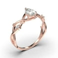 thumbnail image 3 of Boho & hippie 1.10 Carat Pear Cut Diamond Moissanite Unique Engagement Ring, Wedding Ring, Inspired And Branch Ring in 10k Solid Rose Gold, Gift For Her, Surprise, Promise Ring, Anniversary Ring, 3 of 3