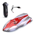 thumbnail image 1 of TFixol 2.4G Remote Control Stunt Speed Boat with LED Lights, Red (Single Battery, Forward/Backward/Left/Right, 20m Range), 1 of 6