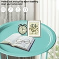 thumbnail image 6 of Tray Metal End Table, Sofa Table Small Round Side Tables, Anti-Rust and Waterproof Outdoor & Indoor Snack Table (Green), 6 of 6