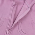 thumbnail image 6 of UAMVSH Boys Girls Sweatsuit Kids Romper Outfit Soft Cotton Warm Long Sleeve Hoodie with Pockets Infant Footed Playsuit Jumpsuits(12-24 Months,Purple), 6 of 6