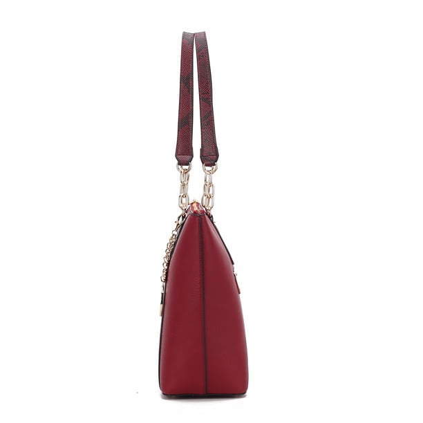 MKF Collection Ximena Vegan Leather Women's Tote Bag & Wristlet