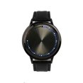 thumbnail image 1 of Portable Round Dial LED Touch Screen Watch with PU Band (Black), 1 of 3