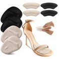 thumbnail image 1 of Almohadillas para zapatos Riootlnm, almohadillas metatarsianas, insertos en el talón, beige y negro, 1 of 6