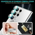 thumbnail image 2 of Dteck Clear for Samsung Galaxy S24 Ultra Mag Safe Case with Camera Lens Protector,Strong Magnetic Case for S24 Ultra,Full Protection Plating Anti-Scratch Slim Thin Case Cover,Silver, 2 of 6