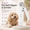 thumbnail image 2 of Pet Nail Clippers and Grinder 1 Count, LED Light for Bloodline Visibility, USB Rechargeable Cordless Nail Trimmer with Splash Guard and Safety Lock, 2 of 8