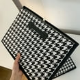 thumbnail image 6 of Houndstooth Foldable Storage Bin Sturdy Base Organize Home Car, 6 of 12