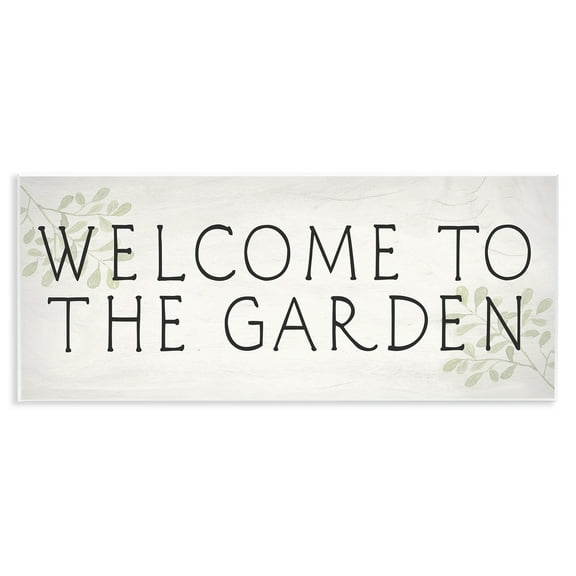 Stupell Industries Vintage Welcome Gardener Plants & Flowers Painting Unframed Art Print Wall Art, 17 x 7