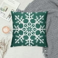 thumbnail image 2 of Christmas Pillow Covers Winter Snowflake Xmas Rustic Farmhouse Pillow Cases with Zipper Set of Christmas Decorations Indoor Home Decor for Winter Holiday Room Bedroom Cushion Outdoor, 2 of 5