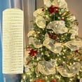 thumbnail image 1 of EIGTHTAIL 10 Yards Christmas Ribbon Sequin Surface Xmas Tree Garland DIY Mesh Ribbon Webbing Home Decor for Indoor Golden 1 Roll, 1 of 13