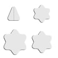 thumbnail image 1 of Christmas Decoration Clearance! 2023 Star Christmas Tree Template Ruler Set 4 Pieces,Christmas Tree Template Bell Delivery, Liquidation Pallet Today'S Deals #50, 1 of 5