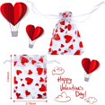 thumbnail image 2 of 80 Pieces Heart Candy Bags Organza Jewelry Pouches 3.1 X 4 Inch Pouch Drawstring Bags For Jewelry Packaging Valentine's Day Wedding Festival Party Sup, 2 of 4