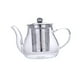 thumbnail image 5 of Tetera de vidrio transparente con infusor, tetera de vidrio de borosilicato alto, para estufa 400ml, 5 of 9