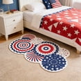 thumbnail image 6 of LEFXSMR 4th of July Bathroom Rugs, Non-Slip Area Rug with Independence Day Design, Patriotic Decorations Bathroom Rugs for Bath, Red White Blue Star, 6 of 7