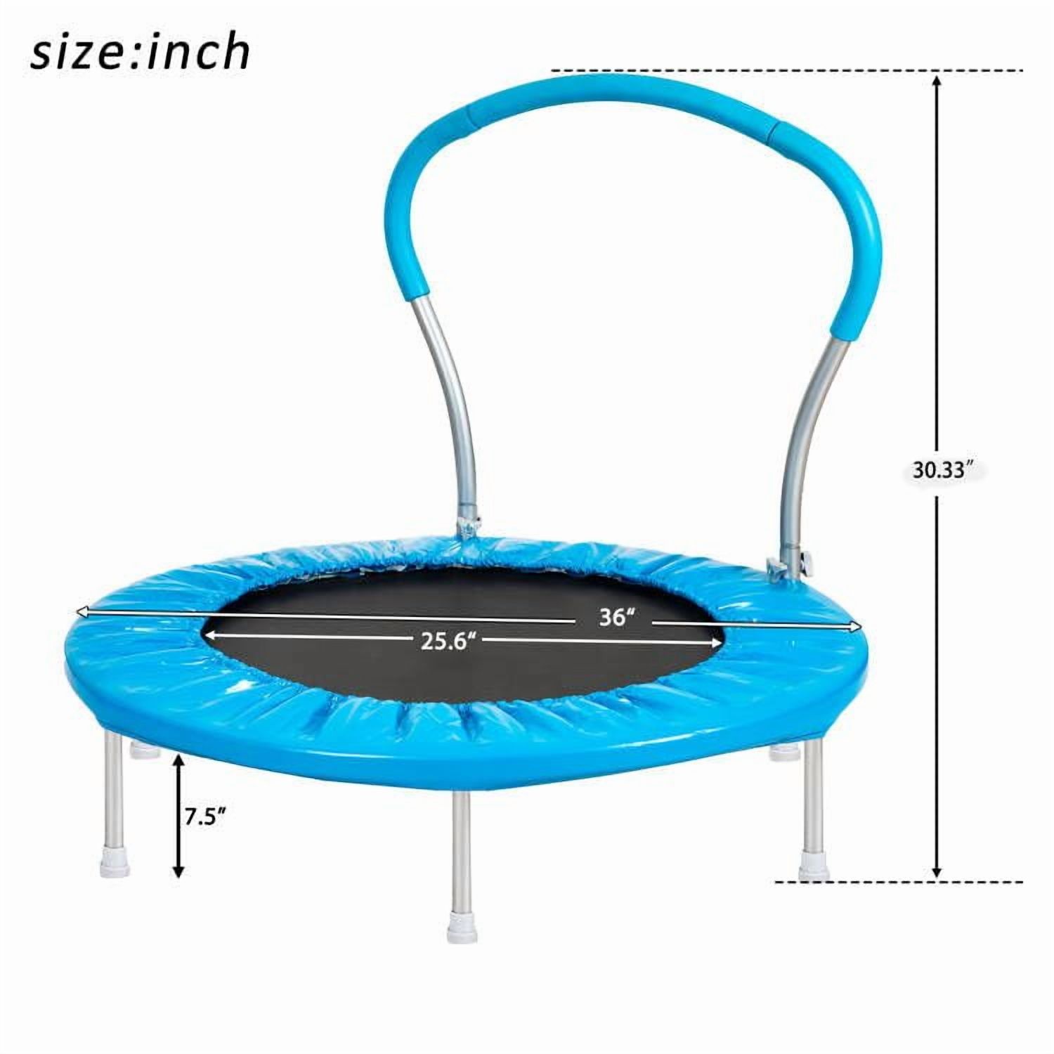 36" Rebounder Trampoline for Kids, SEGMART Mini Trampoline with Handle, Exercise Trampoline, Fitness Trampolines, Indoor Trampoline, Small Trampoline, Workout Trampoline for Indoor Outdoor