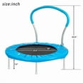 thumbnail image 3 of SHINPT 36 Inch Kids Trampoline with Handle Bar, Indoor Toddler Mini Trampoline for Boys Girls, Small Exercise Jumper for Playroom, Basement, Backyard, Birthday Gift, 3 of 8