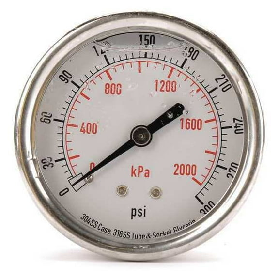 Manufacturer Varies Pressure Gauge,Liquid Filled,2-1/2 In 4CFR9