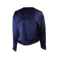 thumbnail image 2 of Womens Full-Zip Solid Bomber Jacket, 2 of 3