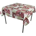 thumbnail image 3 of Serafina Home Holiday Christmas Vinyl Flannel Backed Tablecloth: Lodge Cabin 2021 (52" x 90" Inch, Multi), 3 of 3
