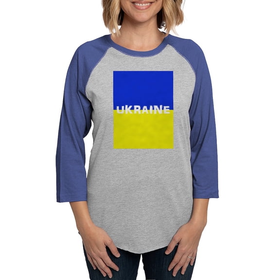 CafePress - Ukraine Long Sleeve T Shirt - Womens Baseball Tee