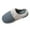 Grey, variant on NOKIO Men'S Classic Indoor Slippers Men's Spring Autumn And Winter Indoor Home Fashion Striped Contrasting Color Plush Warm Large Size Cotton Slippers Plush Mistletoe Decorated Men'S Slippers