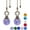 Purple, variant on 2Pcs Ceiling Fan Pull Chain Light Pull Chain Pull String Light Fixture Ceiling Fan Pull Chain Ornaments, 38cm/14.96inch
