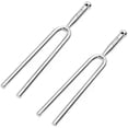 thumbnail image 1 of 2 Pcs Stainless Steel Chakra Tuning Forks For Musical Instruments Violin Guitar Tuner Device Vibration, 1 of 5