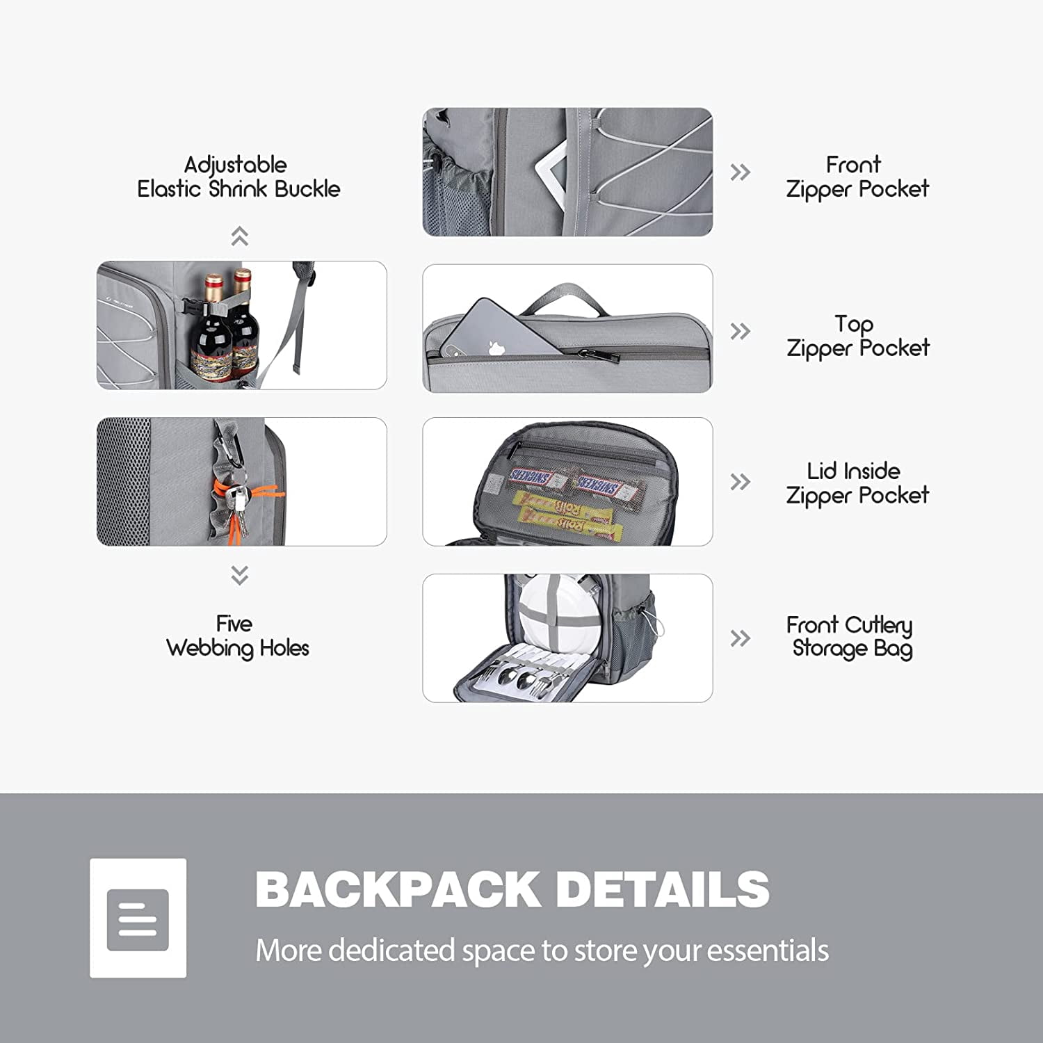 Maelstrom Cooler Backpack - 35/50 Can Insulated Soft Cooler Lunch Bag for Camping, Beach, Hiking & Shopping
