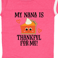 thumbnail image 4 of Inktastic Thanksgiving Nana Thankful for Me Boys or Girls Baby Bodysuit, 4 of 5