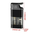 thumbnail image 6 of shyuyusa Windproof Lighter, Vintage Lighter with Watch, Jet Torch/Soft Flame Switchable Lighter, Cool Lighter with Adjustable Flame Dial, Butane Refillable for Men/Husband, 6 of 6