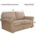 thumbnail image 6 of Stretch Loveseat Slipcover 1-Piece Sofa Cover Furniture Protector Couch Soft with Elastic Bottom for Kids Polyester Spandex Jacquard Fabric Small Checks (Loveseat, Coffee), 6 of 8