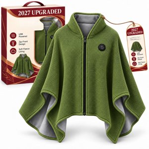 Wearable USB Heated Blanket Shawl Wearable Heated Blanket